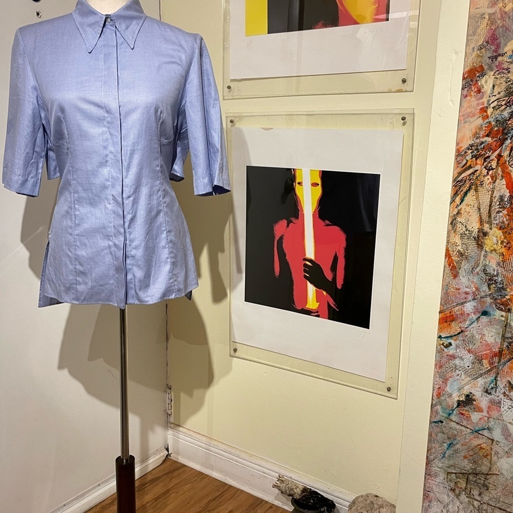 Stella McCartney Open Back Button Down Top - Picture 2 of 8